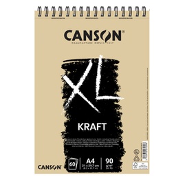 [85642] Album spiralato lato corto XL KRAFT A4 60 fg. 90 gr. Canson