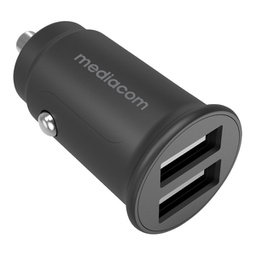 [95817] Alimentatore car charger con 2 porte USB - Mediacom