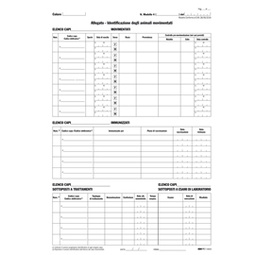 [80988] ALLEGATO IDENTIFICAZIONE ANIMALI snap 25x4 copie AUTORIC. 29,7x21cm E9849