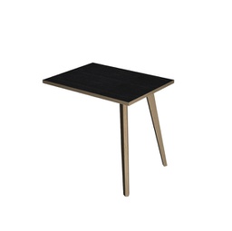 [92466] Allungo dx/sx 60x80xH74,4cm per scrivanie Woody Rovere/Nero venato