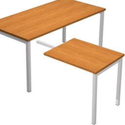 [76771] ALLUNGO REVERSIBILE DX/SX 140x60cm NOCE CHIARO per SCRIVANIE EASY Plus