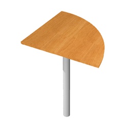 [74367] ANGOLARE 90  FAGGIO + GAMBA SUPPORTO GRIGIO CROMATO x SCRIVANIE EASY