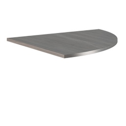 [79930] ANGOLARE 90  FRASSINO TOSCANO + GAMBA SUPPORTO GRIGIO CROMATO x SCRIVANIE EASY