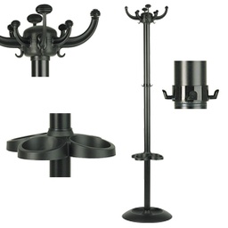 [58091] APPENDIABITI 168CM JOLLY A 8 POSTI NERO