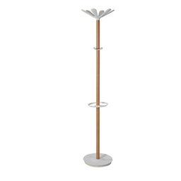 [92543] Appendiabiti a 6 posti 175cm con portaombrelli Naho Alba