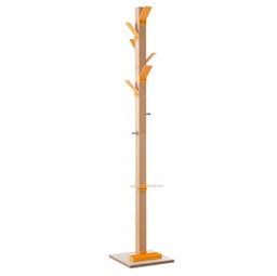[92541] Appendiabiti a 6 posti legno/arancio EasyCloth