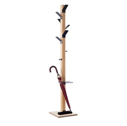 [82973] Appendiabiti a 6 posti legno/nero EasyCloth