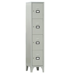 [91664] Armadio casellario in metallo a 4 VANI 35x50cm H180cm GRIGIO 170/04/S
