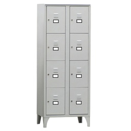 [91665] Armadio casellario in metallo a 8 VANI 70x50cm H180cm GRIGIO 170/08/S