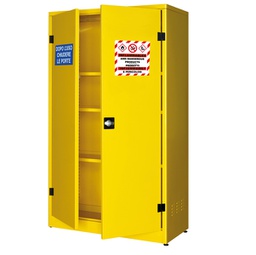 [91865] Armadio di sicurezza per liquidi infiammabili 107,5x50x185cm giallo