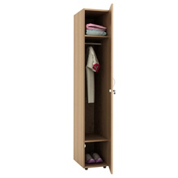 [83022] Armadio guardaroba 1anta 33x52xH185cm Noce chiaro