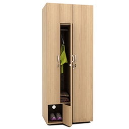 [83020] Armadio guardaroba 2ante 40x52xH185cm Noce chiaro