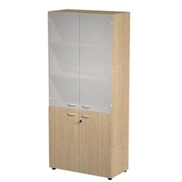 [82856] ARMADIO MODULARE A 2+2 ANTE 90x45,8cm - H200cm Rovere