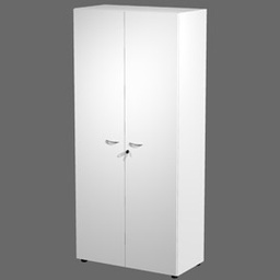 [76827] ARMADIO MODULARE A 2 ANTE ALTE 90x45,8cm - H200cm BIANCO