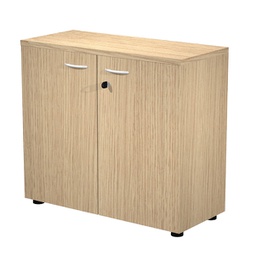 [89571] Armadio modulare basso a 2 ante battenti 90x44cm - H85cm Rovere