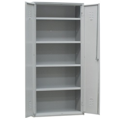 [91663] Armadio multiuso in metallo a 2 ante 100x40xH180cm GRIGIO AP/100/S