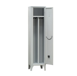 [91634] Spogliatoio in metallo a 1 VANO c/divisorio 40x50cm H180cm GRIGIO 717/01P/S