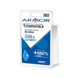 [ARMK20338] Armor Cartuccia Ciano PER BROTHER LC 970/ LC1000