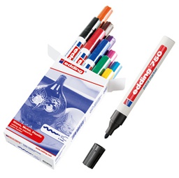 [83093] Astuccio 10 marcatori 750 punta media vernice colori assortiti Edding