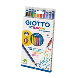 [71768] ASTUCCIO 10 PASTELLI STILNOVO CANCELLABILE GIOTTO