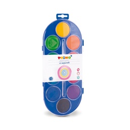 [71772] ASTUCCIO 10 PASTIGLIE ACQUERELLI JUMBO 44mm PRIMO