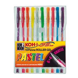 [45942] ASTUCCIO 10 ROLLER KOH-I-GEL COLORI PASTEL