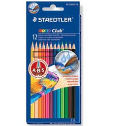[53726] ASTUCCIO 12 MATITE COLORATE 144 AQUARELL NORIS CLUB STAEDTLER
