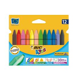 [46456] ASTUCCIO 12 PASTELLI KIDS PLASTIDECOR TRIANGLE BIC