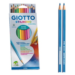 [79427] ASTUCCIO 12 PASTELLI STILNOVO ACQUARELL GIOTTO