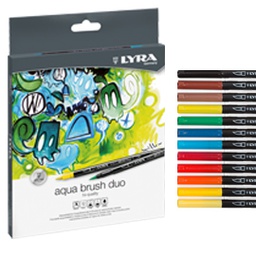 [76861] ASTUCCIO 12 PENNARELLI AQUA BRUSH DUO LYRA