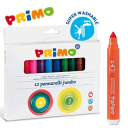 [73453] ASTUCCIO 12 PENNARELLI JUMBO SUPERLAVABILI PRIMO