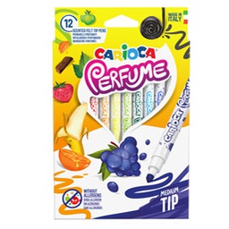 [86864] Astuccio 12 pennarelli Perfume punta media 4mm colori assortiti CARIOCA