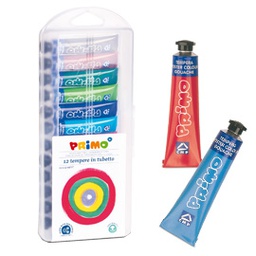 [71123] ASTUCCIO 12 TUBI TEMPERA 12ML Primo