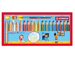 [76511] Astuccio 18 pastelli STABILO WOODY 3in1 + TEMPERINO