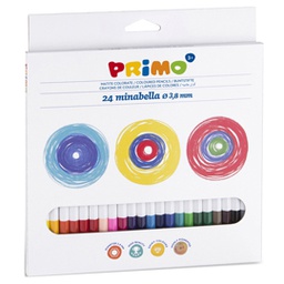 [81376] Astuccio 24 matite colorate diam. 3,8mm Minabella PRIMO