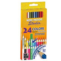 [51327] ASTUCCIO 24 MATITE COLORATE STUDIO GOLD KOHINOOR