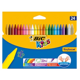 [46455] ASTUCCIO 24 PASTELLI KIDS PLASTIDECOR BIC