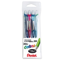 [85894] Astuccio 4 colori roller scatto ENERGEL XM Click PENTEL