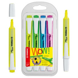 [48204] Astuccio 4 evidenziatore SWING COOL colori assortiti STABILO 275/4