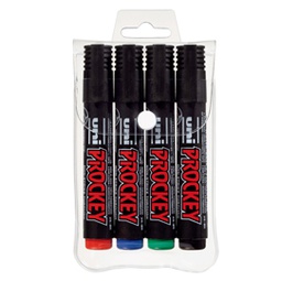 [83106] Astuccio 4 marcatori UNI PROCKEY M122 p.tonda colori assortiti UNI MITSUBISHI