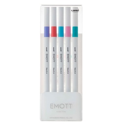 [94319] Astuccio 5 fineliner EMOTT tratto 0.4mm colori ass. Candy Pop Uni Mitsubishi