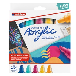 [93365] Astuccio 5 marcatori acrilici Edding 5000 broad abstract