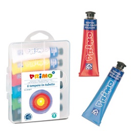 [71122] ASTUCCIO 6 TUBI TEMPERA 18ML Primo