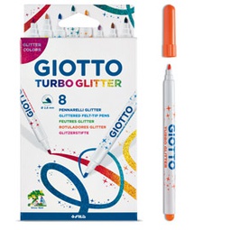 [66715] ASTUCCIO 8 PENNARELLI TURBO GLITTER GIOTTO