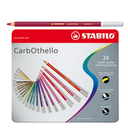 [60463] Astuccio metallo 24 CarbOthello colori assortiti Stabilo