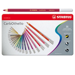 [85668] Astuccio metallo 36 CarbOthello colori assortiti Stabilo