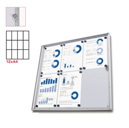 [83287] Bacheca interni Magnetica 12XA4 anta battente Economy Jansen