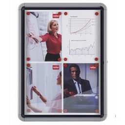 [57615] BACHECA PER ESTERNI BIANCA MAGNETICA 4XA4 VERTICALE NOBO