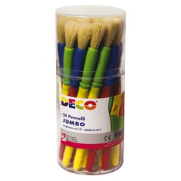 [89133] Barattolo 24 pennellotti Jumbo DECO