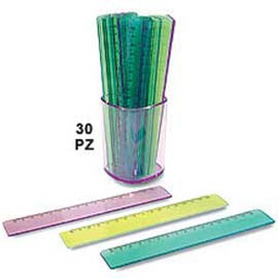 [51329] BARATTOLO 30 RIGHELLI 17CM LARGHI COLORATI ARDA